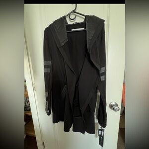 Black Hooded Women's Jacket